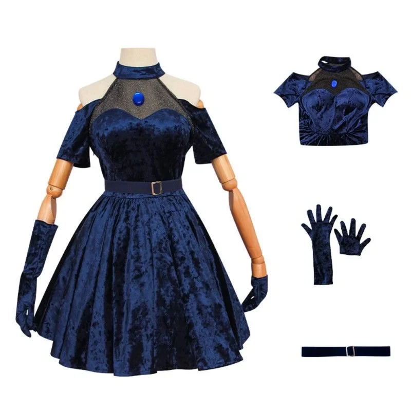 2026 Mizi Cosplay Costume Anim - Anime Cosplay Blue Hair ulasan dan harga