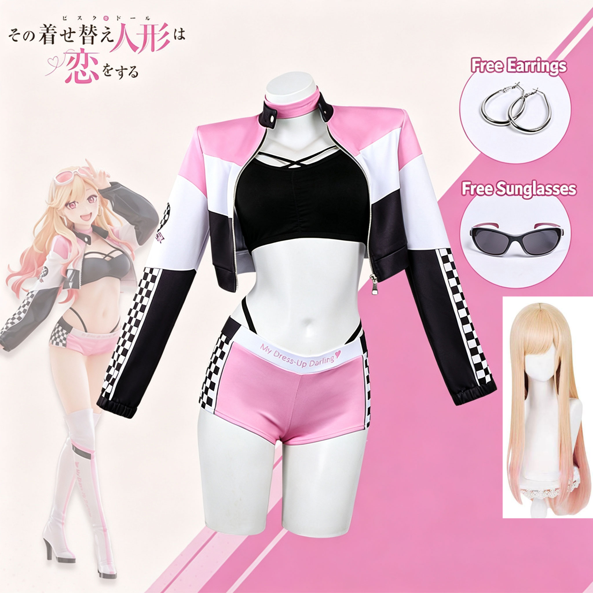 Anime My Dress Up Darling Wig  - Kitagawa Anime Cosplay ulasan dan harga