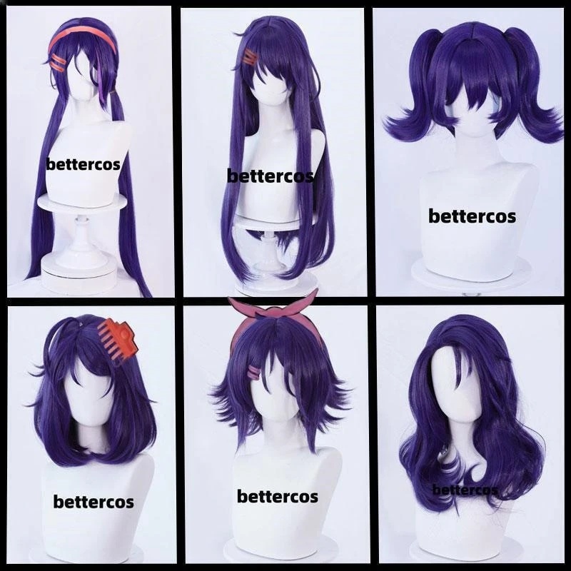 w,3;d'6.c\f/New7 Styles Game M - Anime Cosplay Blue Hair ulasan dan harga