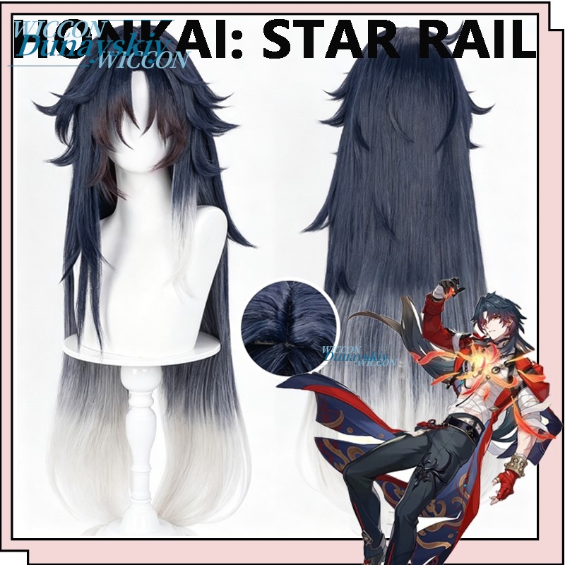 Game Honkai Star Rail Mortenax - Anime Cosplay Blue Hair ulasan dan harga