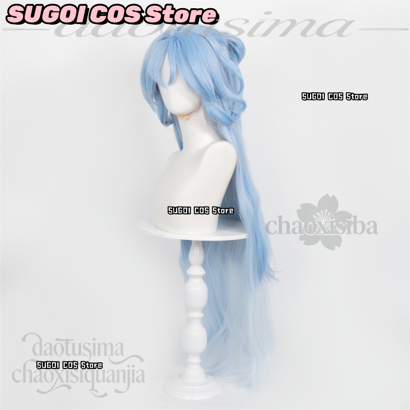 C921Anime Game Wuthering Waves - Anime Cosplay Blue Hair ulasan dan harga