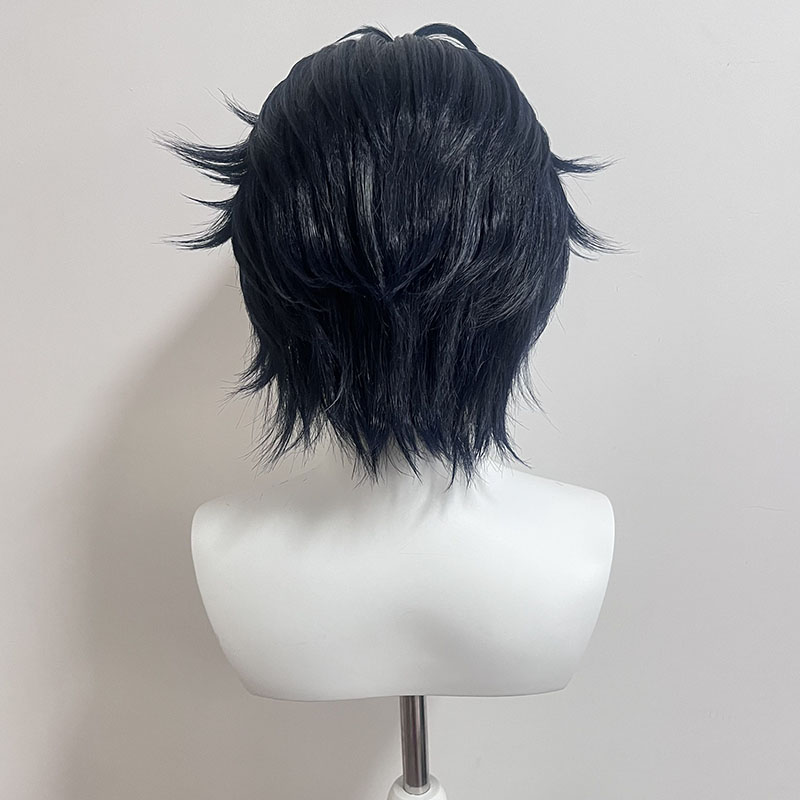 [Styled Wig]Asaba Harumasa Cos - Anime Cosplay Blue Hair ulasan dan harga